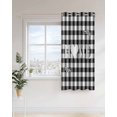 thumbnail image 4 of Farm Home Thermal Insulated Blackout Curtains for Bedroom 45 Length Love on Black White Buffalo Plaid Room Darkening Curtain 1 Panel Grommet Window Curtain Drape for Living Room Nursery Room, 4 of 7