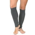 thumbnail image 6 of KESIS Women's Cable Knit Leg Warmers Knitted Crochet Long Socks Charcoal, 6 of 6