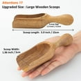 thumbnail image 3 of HWHCGZ 8Pcs Wooden Scoops for Canisters Acacia Wooden Scoop for Ground Coffee,Tea,Sugar,Seasoning-Multipurpose Wooden Scoop for Jars,Canisters,Bath Salts,Laundry Detergent,Brown, 3 of 8
