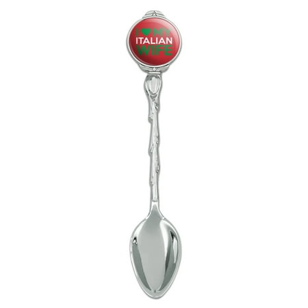 

I Love My Italian Wife Novelty Collectible Demitasse Tea Coffee Spoon