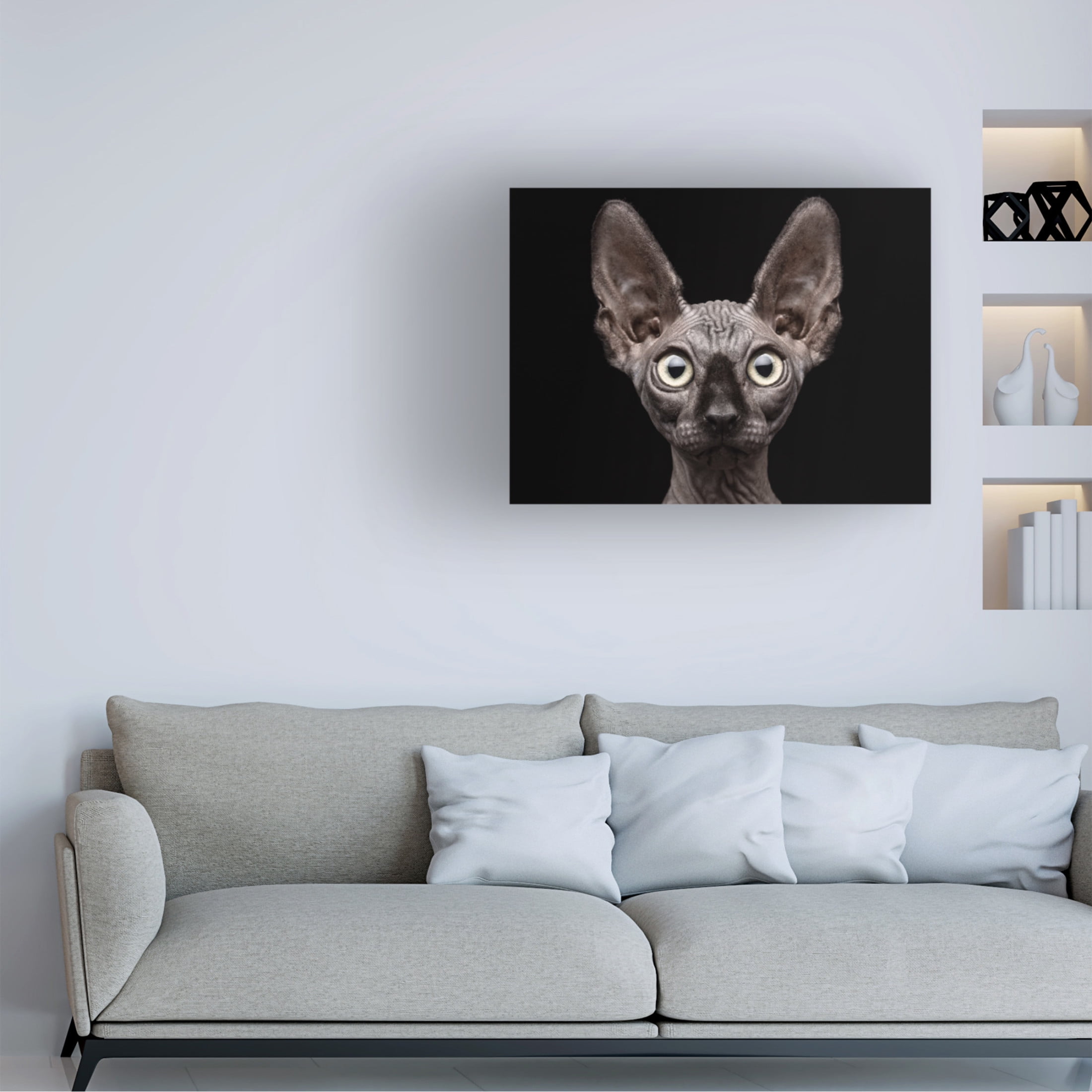 Patrick Matte 'Sphynx Cat' Canvas Art - 24 x 18 Inches