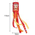 thumbnail image 2 of 2 Piece Happy New Year Windsock Wind Sock Flag for Home New Year Decoration, 2 of 9