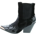 thumbnail image 4 of Cape Robbin Bottine Cowboy à Motif Flamme Pointu pour Femmes, Noir Mix Media, 8, 4 of 4