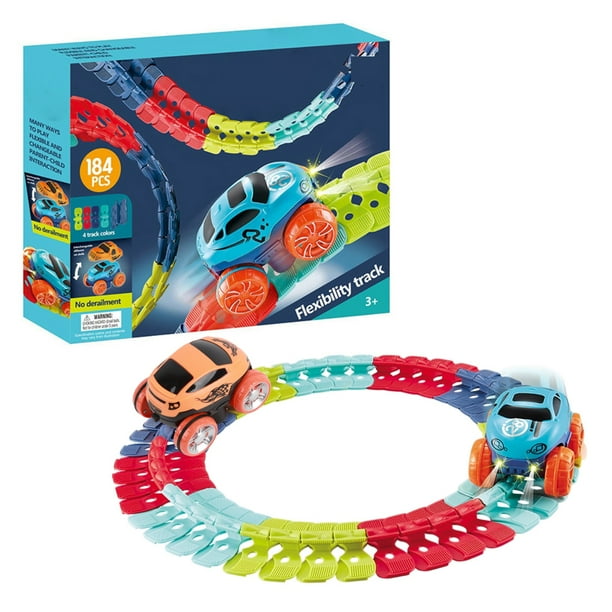 Juguete de pista de carreras de coches NikouMX DIY 92 piezas 184 piezas