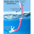 thumbnail image 5 of Reef Tourer Youth Single-Window Mask & Snorkel Set for Kids Ages 4-9, Clear Pink, 5 of 7