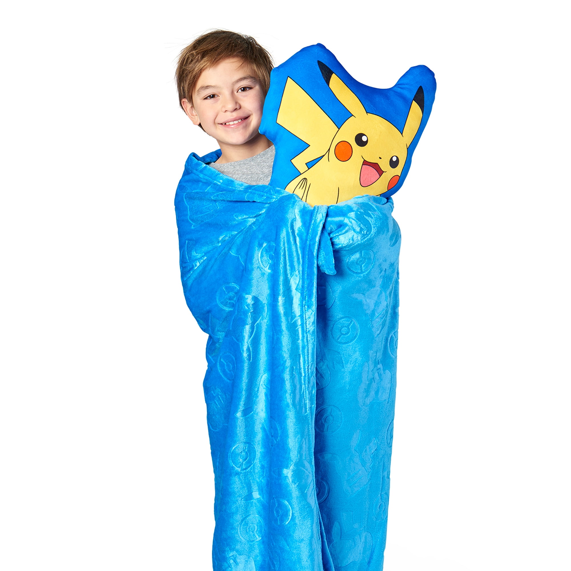 Pokemon Impressions Cloud Plush Pillow with Throw Blanket Set