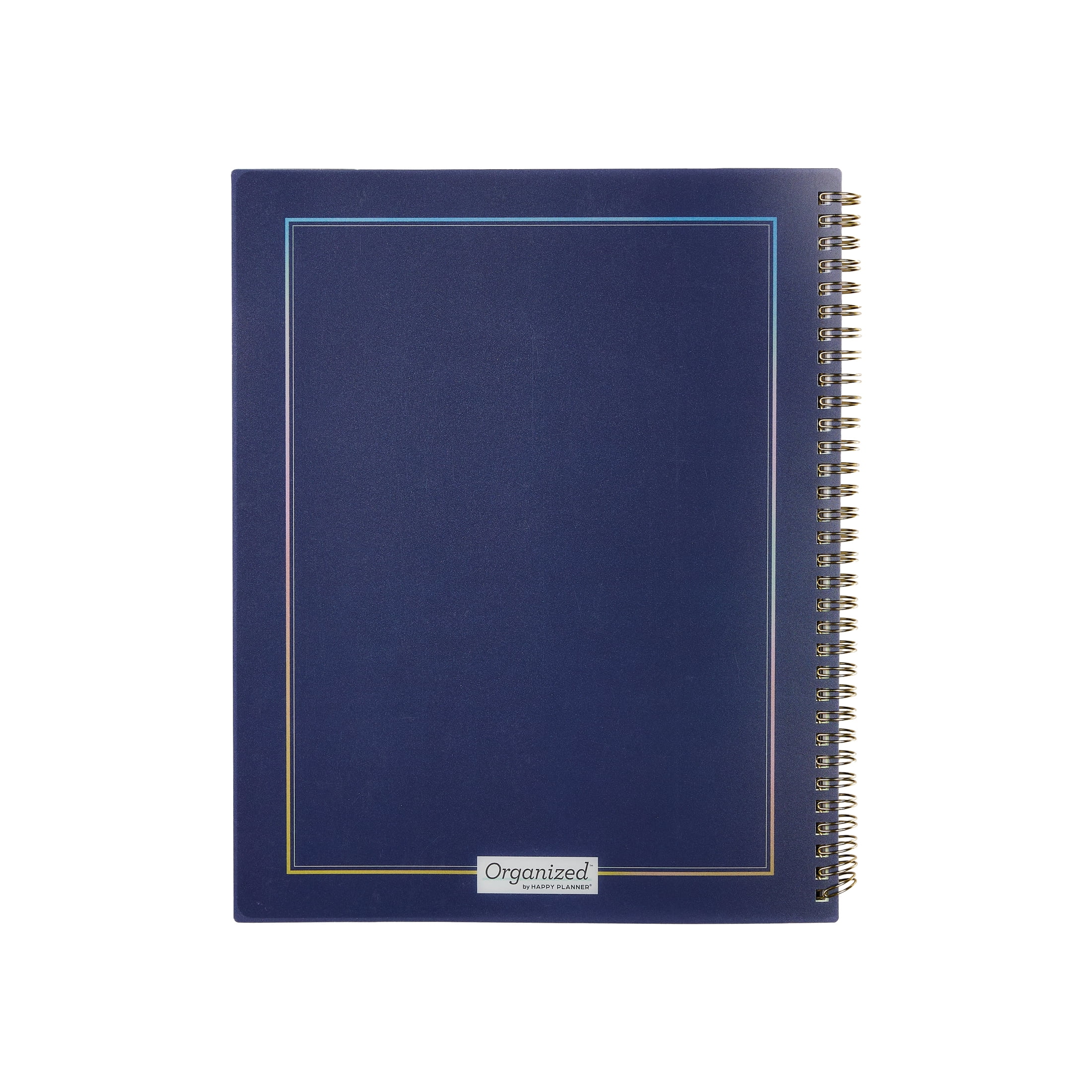 Organized by Happy Planner Monthly Weekly Big Planner (8.5" x 11") Bright Year 15-Month April 2026-June 2027, metal twin loop