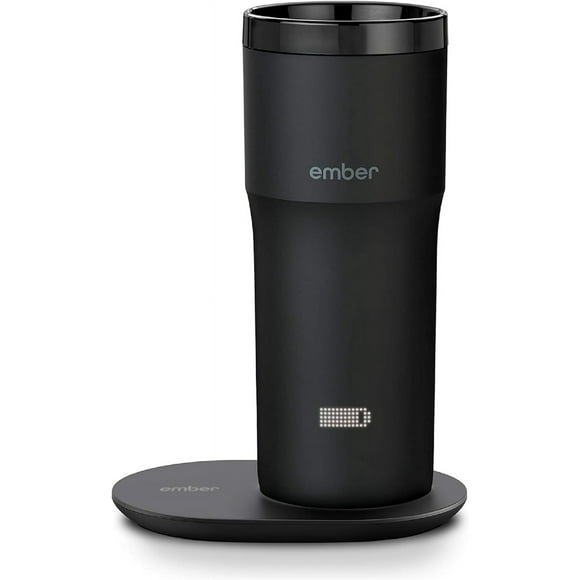 Ember Travel Mug 2+, 12 oz, Temperature Control Smart Travel Mug, Stainless Steel, Slate Black (with Apple Find My)