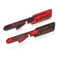 thumbnail image 4 of 3D Metal Black Chrome Red Logo Emblem Car Badge for Kia GT Line Fender Decal Sticker, 4 of 5