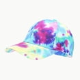 thumbnail image 2 of 3D Printed Tie Dye Baseball Cap Adjustable Snapback Hat For Men Women Summer Outdoor Sun Unisex Headwear, 2 of 6