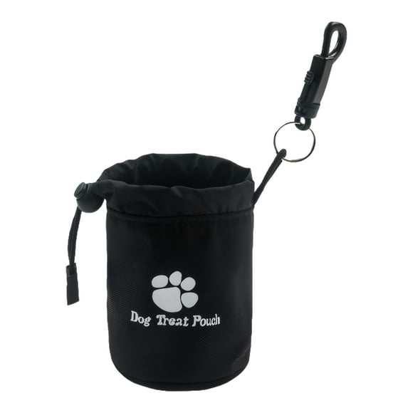 QualitChoice Reward-Based Dog Training With Snack Bag Training Or Traveling Dog Treat Pouch black