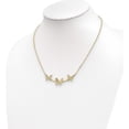 thumbnail image 2 of 14K Yellow Gold Jbsp's Polished Filigree 3-Butterfly Bar Necklace (18 X 13.25) Made In Italy lf1402-18, 2 of 5