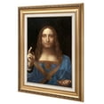 thumbnail image 7 of DECORARTS - Portrait Of Christ in Salvator Mundi by Leonardo Da Vinci. World Famous Painting Reproduction. Giclee Prints in Classic Golden Frame Ready to Hang, Total Framed size: W 30" x H 42", 7 of 7