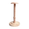 thumbnail image 1 of Estante de exhibición de sombreros, soporte de exhibición de madera, base estable, estante de mesa para sombreros, soporte de exhibición de sombreros Altura total 33cm, 1 of 8
