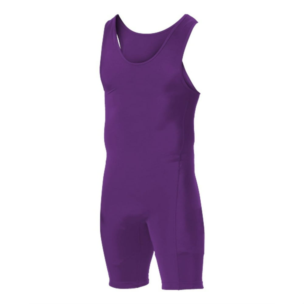 Alleson Athletic Wrestling Singlet L / Purple
