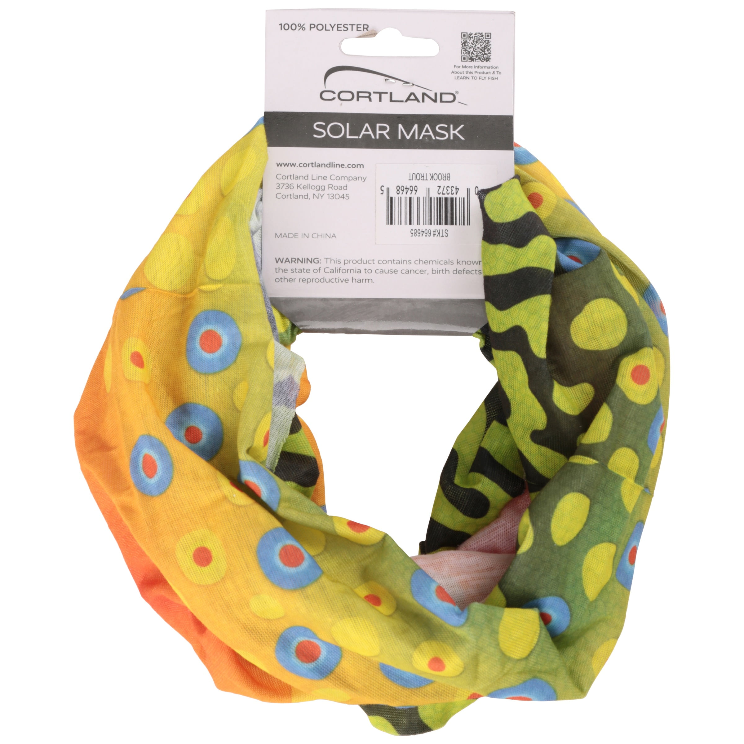(2 pack) Cortland Fairplay Brook Trout Solar Mask, 664685