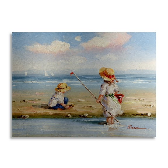 Trademark Fine Art 'At the Beach III' Brushed Aluminum Wall Art Art by Masters Fine Art