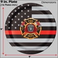 thumbnail image 2 of Havercamp Firefighter-Thin Red Line Party for 16 guests; includes 16 ea. Lg. 9” Plates, Napkins and Cups and 2 - 18” Mylar Balloons in the Beautiful Thin Red Line Flag Pattern., 2 of 8
