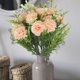 thumbnail image 1 of Ramo de flores artificial, 16 cabezas con , flores falsas para despedida de soltera, decoración de arreglo de propuesta de Rosa claro Soledad Ramo De Claveles, 1 of 10