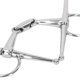 thumbnail image 4 of 135mm Horse Mouth Bit Stainless Steel Horse Cheek Snaffle for Cultivation Outdoor Gift, 4 of 5