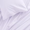 thumbnail image 2 of Martex Contemporary Purple Solid Print Cotton Sheet Sets, Full, 4 Pieces, 2 of 4