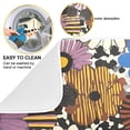 thumbnail image 2 of Yayeee Dish Drying Mat for Kitchen Counter 16"x18" Microfiber Absorbent Pad, Beige Flowers, 2 of 7