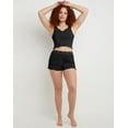 thumbnail image 5 of Hanes Originals Women's Rib Cropped Tank Top with Lettuce Edge Trim Black 2XL, 5 of 5