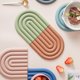 thumbnail image 2 of Almohadillas de silicona resistentes al calor, almohadilla de escritorio, almohadilla de arco iris, 6 colores para restaurantes, 2 of 4