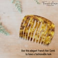 thumbnail image 6 of French Amie Fab 13 Teeth Medium Handmade Celluloid Side Hair Comb for Women, 6 of 38