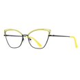 thumbnail image 1 of Gafas de bloqueo, gafas antifatiga ocular de diseñador, gafas para leer TV amarillo negro Yuyangstore anteojos de mujer, 1 of 8