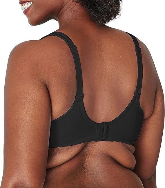 Women's Playtex US4699 18 Hour Bounce Control Wirefree Bra (Black 38DD)