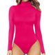 thumbnail image 1 of Gibobby Monos de Moda Mono de manga larga con cuello redondo y cuello redondo para mujer, mono Sexy con camisa de fondo(Rosa， L), 1 of 4