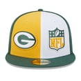 thumbnail image 2 of Men's New Era  Gold/Green Green Bay Packers 2023 Sideline 59FIFTY Fitted Hat, 2 of 6
