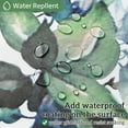 thumbnail image 3 of Green Leaves Shower Curtain 72x72 inches for Bathroom Watercolor Fren Eucalyptus Shower Curtain Set Vine Botanical Shower Curtain Garden Jade Green Natural Bath Curtain Spring Bathroom Decor, 3 of 6