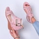 thumbnail image 4 of Amzcrzy Zapatos de mujer,Zapatos de mujer,Zapatillas de mujer, Sandalias cómodas con cuña y hebilla para mujer Sandalias Mujer Zapatillas De Casa, 4 of 7