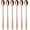 Rotgold, variant on Long Handle Spoon, Coffee Blender, 19.3cm Iced Tea Spoon, High Quality Stainless Steel Iced Tea Spoon for Mother's Milk Tea Mix Cocktail Stir Coffee Milkshake Cold Drink, 6 Piece SetRegenbogen