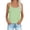 Mint Green, variant on Women's Basic Tank Tops Round Neck Striped Camisole Casual Loose Sleeveless Shirts Summer Beach Vacation Undershirt