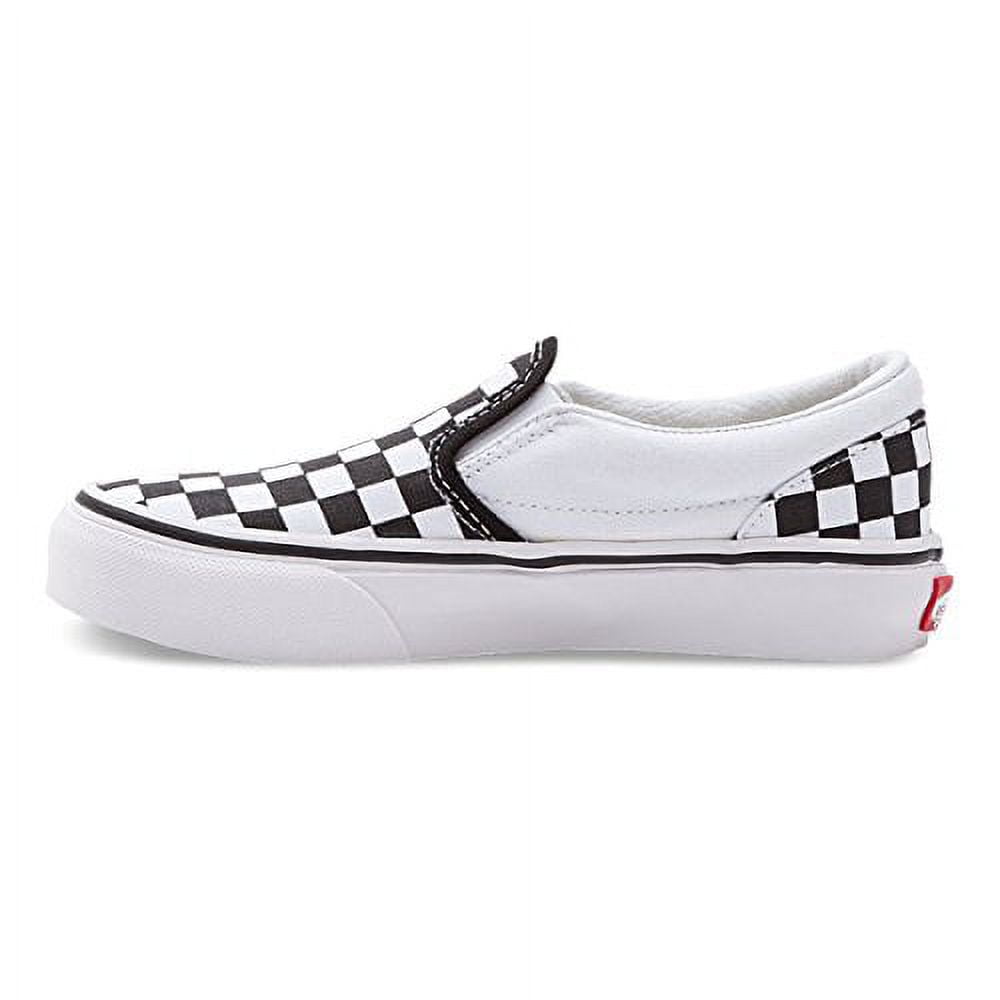 Vans Kids Classic Slip-On (Checkerboard) Black/True White VN000ZBU5GU Size  1.5