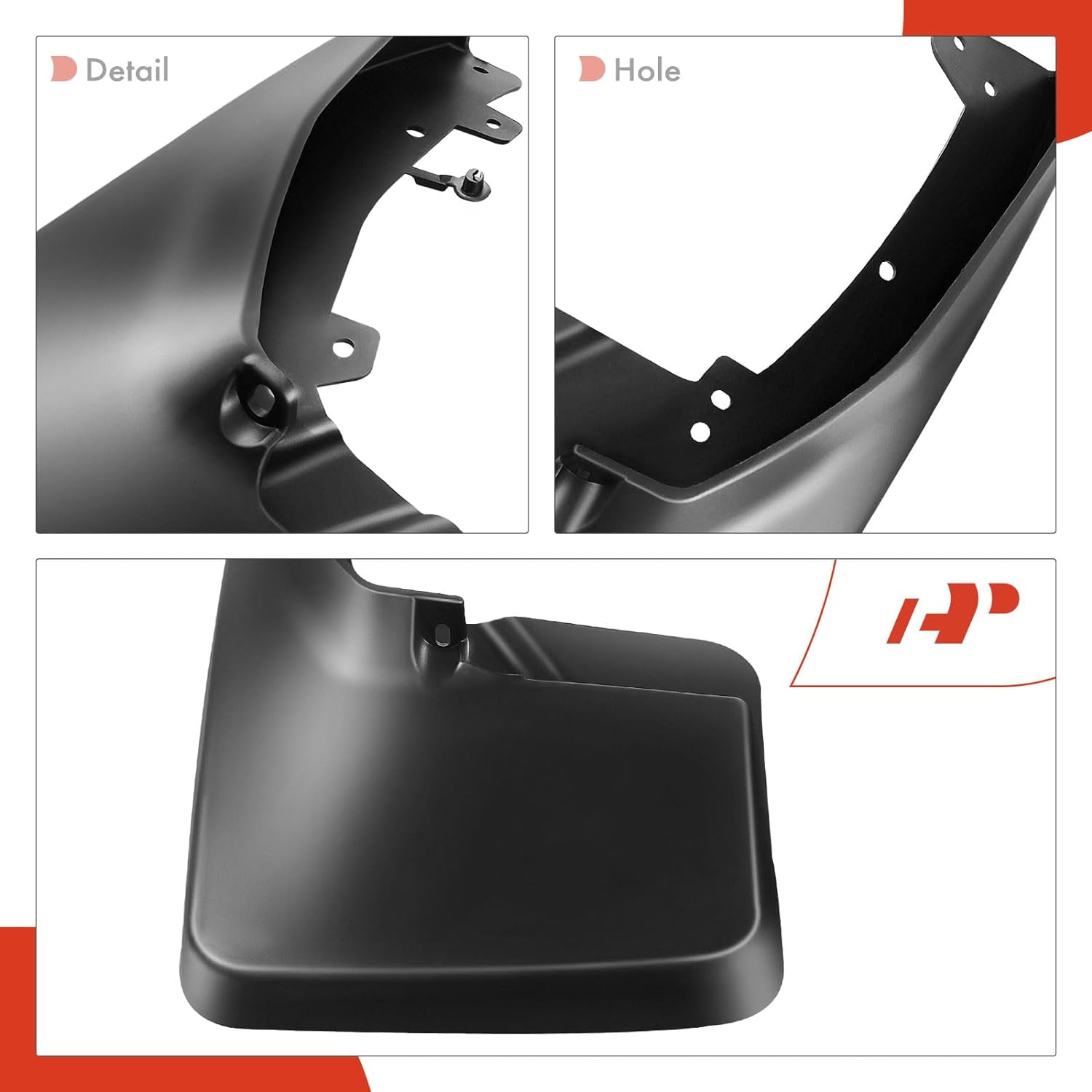 A-Premium Splash Guards Mud Flaps Mudflaps Custom Molded Replacement for Dodge Ram 1500 2500 3500 2009-2017 Without Factory Fender Flares Singe Rear Wheel Front and Rear 4-PC Set