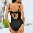 thumbnail image 5 of Womens Swimsuits Pimelu Bathing Suit for Women One Piece Swimsuit Cut out Bathing Suits for Women Summer Beach Twissted Knotted Strap Slim Swimwear Ladies Girls Backless Ruched Swimsuits, 5 of 7
