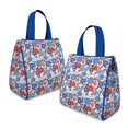 thumbnail image 2 of Pioneer Flower Floral Print Pattern Insulated Lunch Bag for Women & Adults,Large Portable Soft Cooler Lunch Bag,Thermal Food Storage Tote with Pearl Cotton,8.66L,8.75x5.75x9.5 Inch, 2 of 6