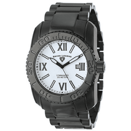 Swiss Legend Men's Commander Collection Black Ion-Plated Stainless Steel Watch - SL-643-10059-BB-22