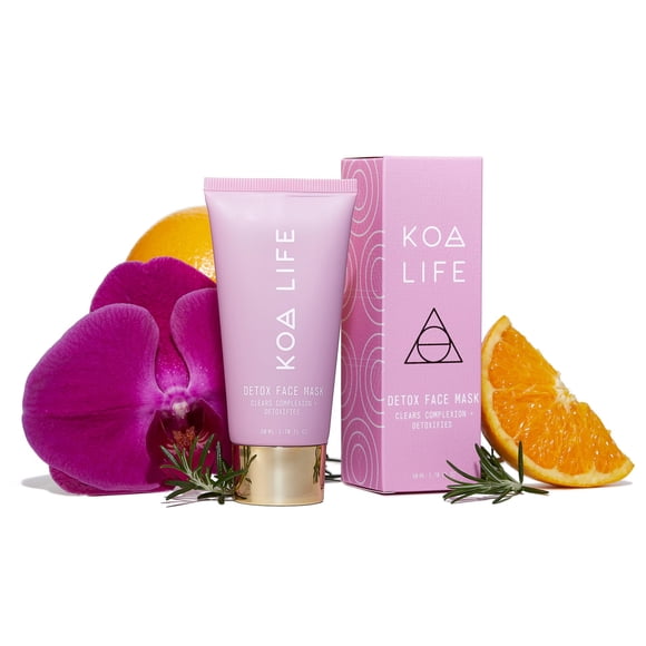 Mascarilla facial desintoxicante KOA LIFE - Mascarilla facial de carbón Cuidado de la piel Mascarilla facial de arcilla bentonita Mascarilla facial de arcilla Hidrata profundamente Nutre la piel Antio