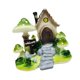 thumbnail image 5 of Figura decorativa de casa de dibujos animados para jardín, adorno de escritorio creativo coleccionable Estilo B, 5 of 9