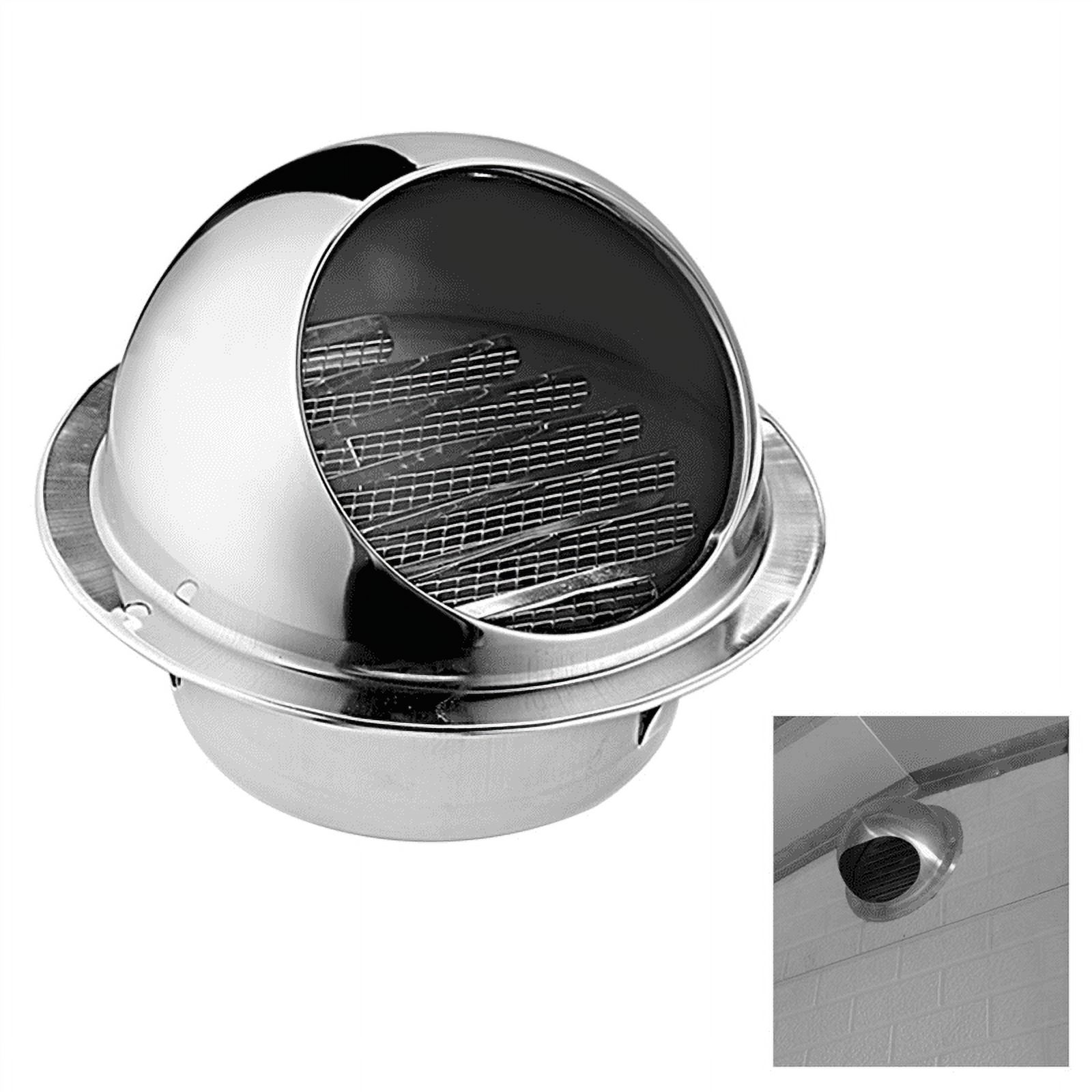 5X 304 Stainless Steel Air Vent Round Grille Ventilation Cover Wall Vent Outlet 4 Inch