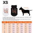 thumbnail image 2 of Camiseta para perro con patrón de amor, ropa cómoda de algodón para perro, camisa de secado rápido para perro, ropa de moda para mascotas, 2 of 5
