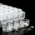 thumbnail image 3 of 6 Pack Diamond Painting Storage Boxes, 28 Grids Per Case for a Total of 168 Snap to Close Compartments for Resin Diamonds, Beads, Nail Rhinestones, and More - SciencePurchase, 3 of 9
