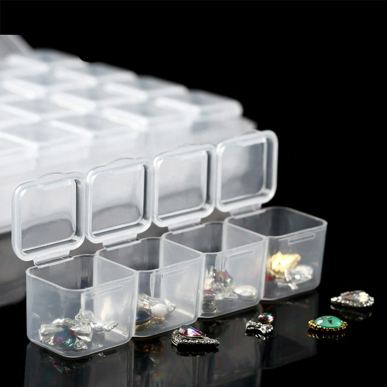 28 Slots Diamond Painting Storage Box  Clear Plastic Rhinestone Displ– Diamond  Paintings Store