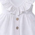 thumbnail image 6 of Edvintorg Girls Dresses Cute Ruffle Hem Sleeveless Loose Fit Casual Princess Dress Kids Clothes Girls Size 0-6, 6 of 8