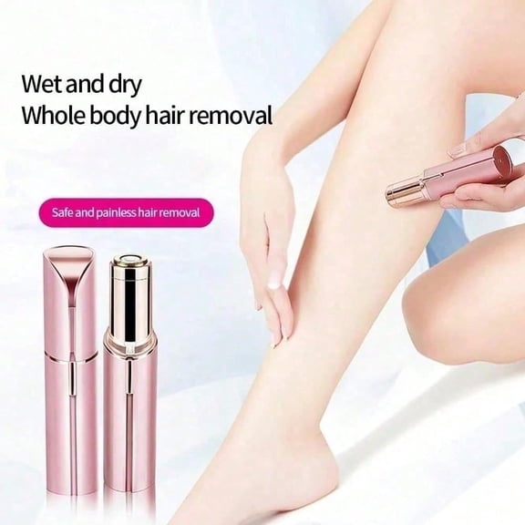 1/3pcsFacial Hair Remover for Women-  Face Shaver -Mini Hair Remover, Electric Razor Shaver Portable Bikini Epilator for Lips, Chin, Armpit, Peach Fuzz, Fingers, Neck, Cheek(Rose Gold)